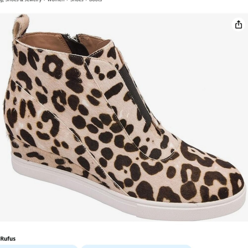 Paolo Leopard Sneaker Booties - Picture 2 of 11